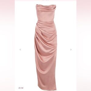 House of CB Adrienne blush dress size small